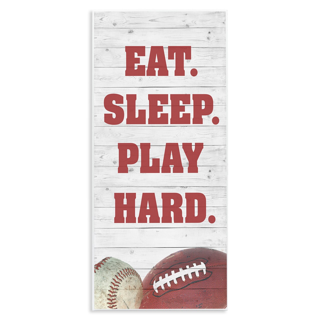 Stupell Industries Eat Sleep Play Hard Sports Wall Plaque Art